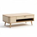 Salontafel van hout met lades en open opbergruimte 120 x 60 x 45cm