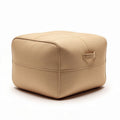 Hoes voor ottoman 40 x 40 x 30 cm in beige polyester met handvat